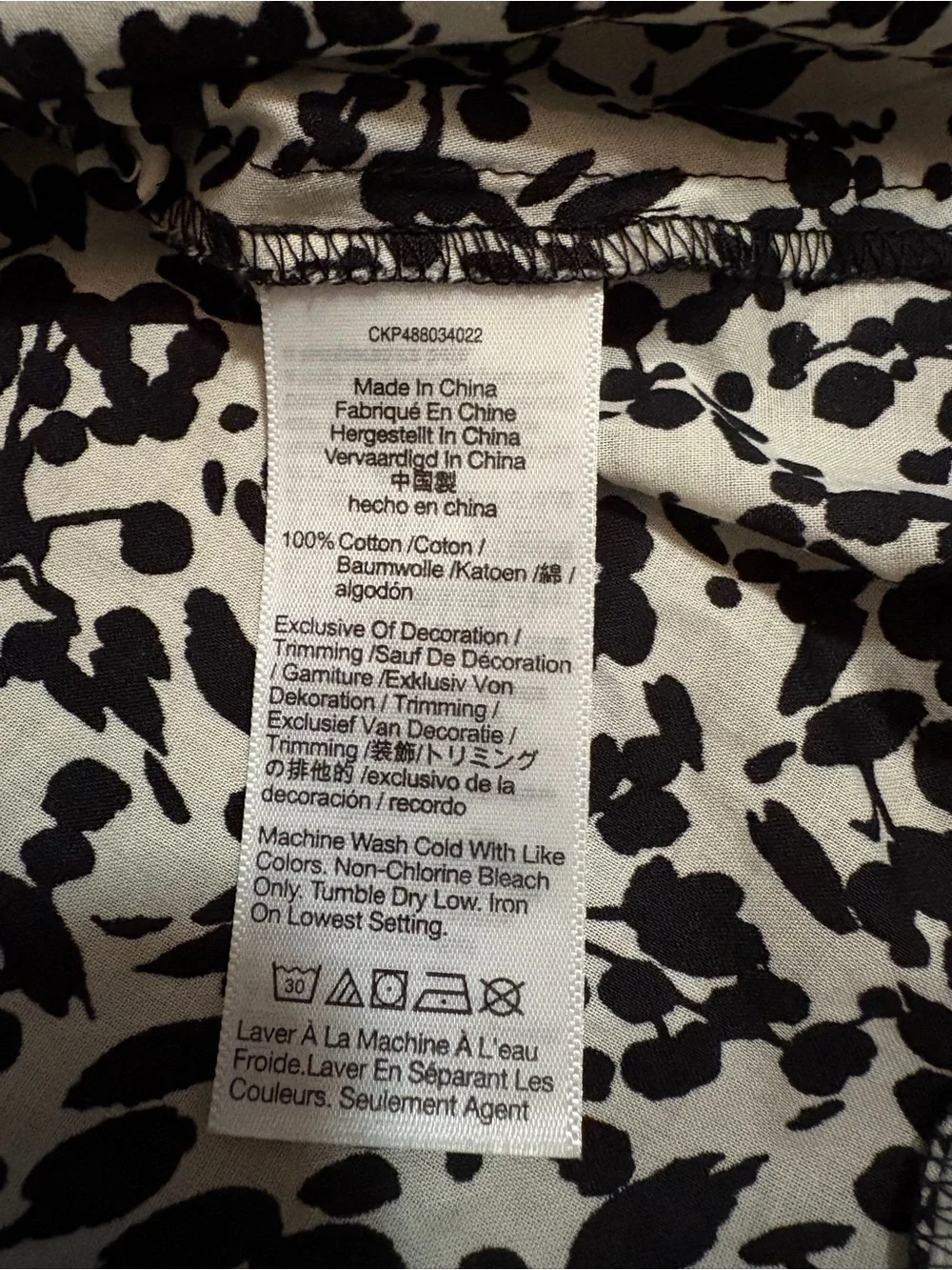 Madewell Abstract Leaf Ruffled Button-Front Top